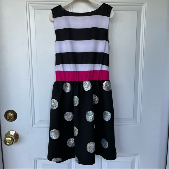 •Justice• Girl's Sleeveless Iridescent Sequin Dress - Size 12 - Picture 5 of 8